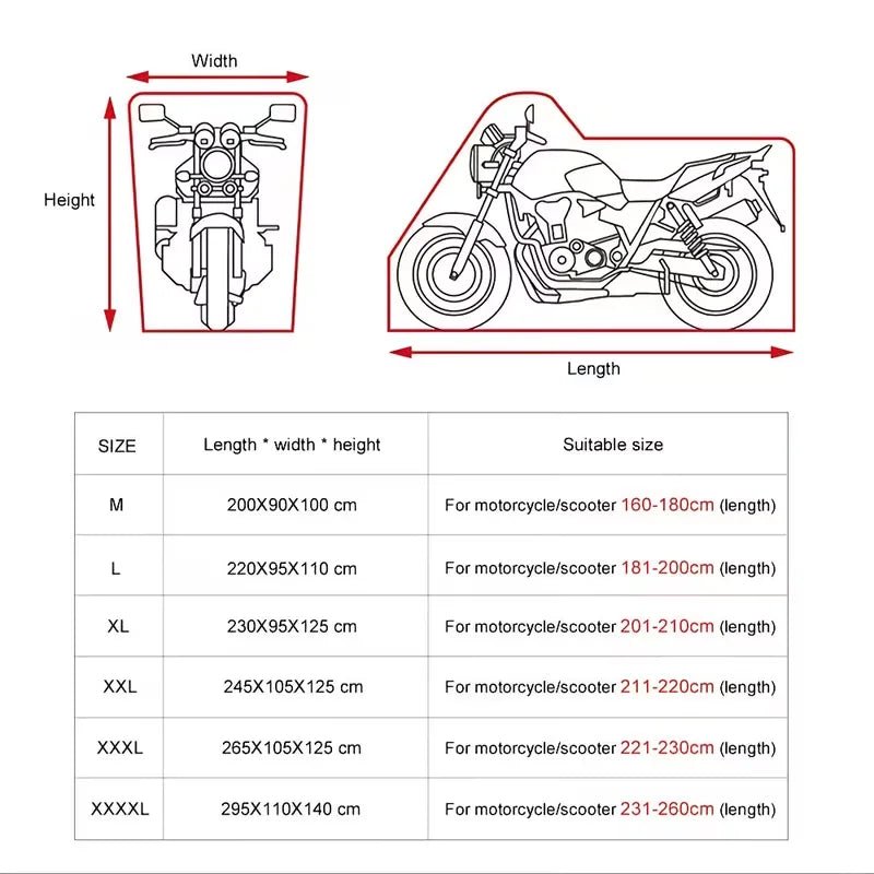 Waterproof Motorcycle Protective Cover - Mint Moto Care